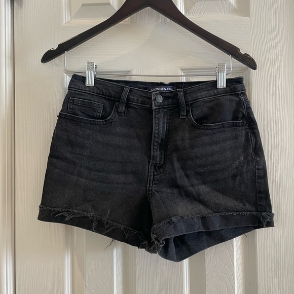 Black Calvin Klein Jean shorts - Picture 1 of 4